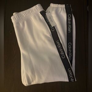 NEW Calvin Klein White Joggers